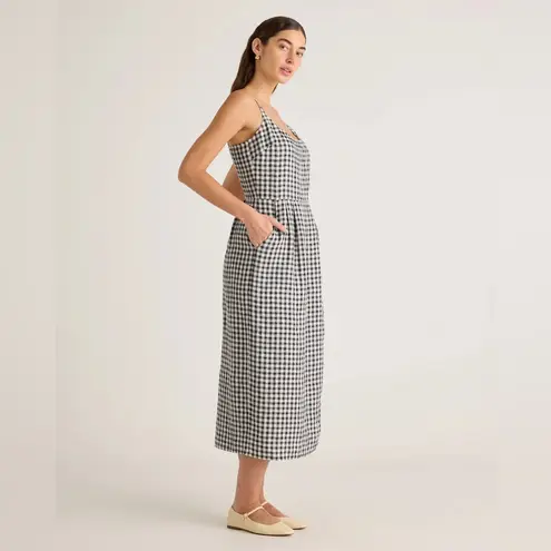 Quince NWT Women’s 100% European linen scoop neck midi dress Sz L