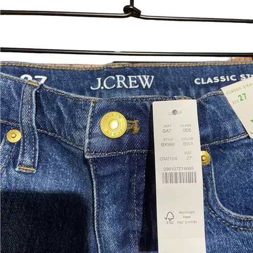 J.Crew NWT  Classic Straight Jean Size 27