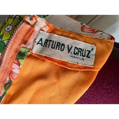 maxi dress floral flower power boho orange purple