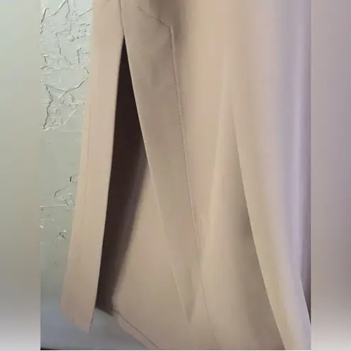 Grace Willow Belted Long Trench Vest Wm’s Size L Tan Duster Vest NWOT Size L