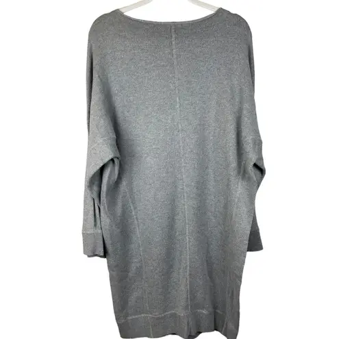 VINCE Trouvé Light Gray Boat Neck 3/4 Wide Sleeves Sweater Dress Size Medium