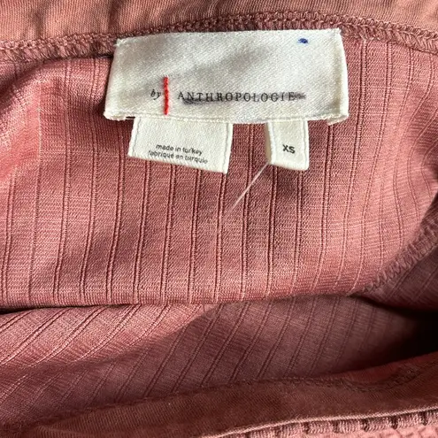 Anthropologie  Lace-Up Knit Mini Skirt