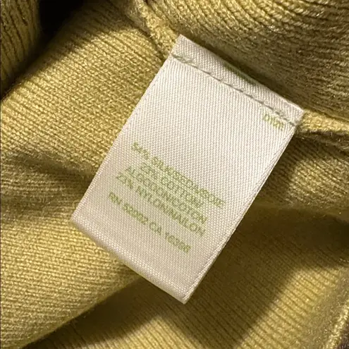 Sigrid Olsen NEW 2X Color Me In Lime Green Sweater with Scarf Silk Blend NWT