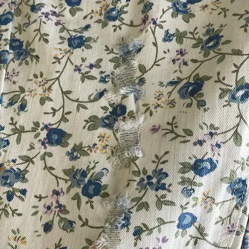 Love, Fire Love Fire Distressed Floral Skinny Jeans