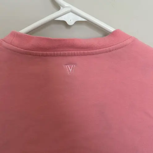 Women’s IVL COLLECTIVE Pink Cropped Sweater, Long Puff Sleeve, Size 6