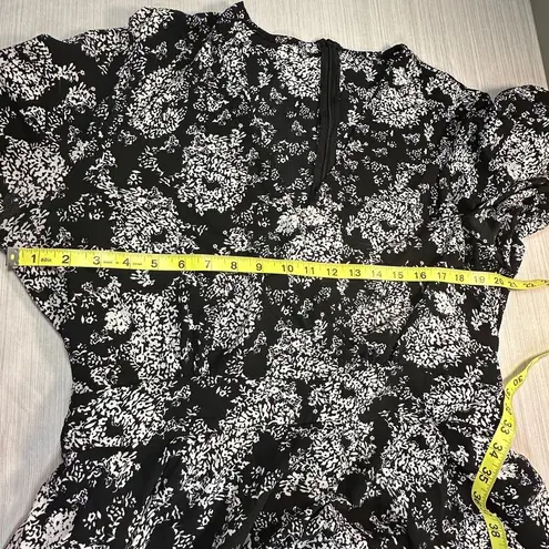 Unbranded Romper Womens XXL Black White Surplice V