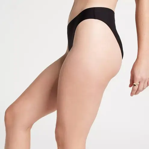 CALIA Women's Mid Rise High Leg Cheeky Swim Bottoms M Black Size M
