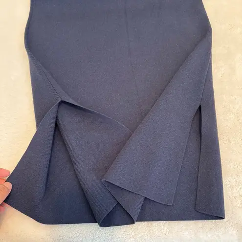 MM.LaFleur Harlem Pencil Skirt in Jardigan Knit Navy S