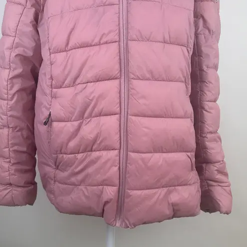 Spyder Puffer Coat Insulated Short Jacket with Hood Pink Size XL Winter Ski