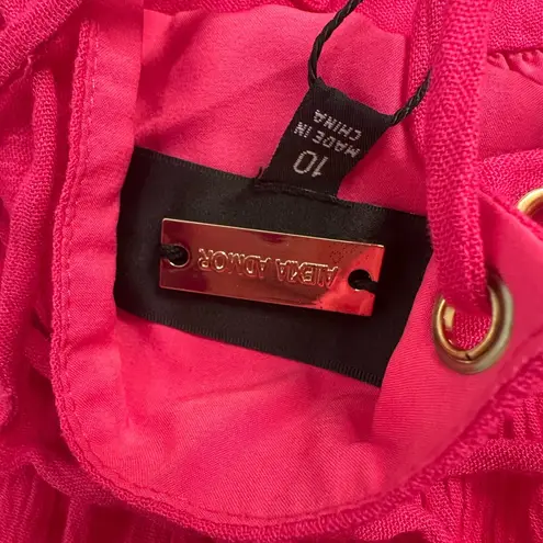 Alexia Admor Kira Pink Halter Maxi Dress Size 10