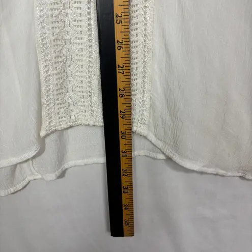 Raya Sun Sundress Cover Up Womens S/M Cream Crochet Beach Festival Vacation Boho