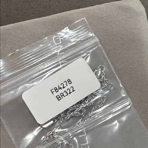 STELLA VALENTINO White Gold Plated Heart Lock and Key Pendant Necklace Silver