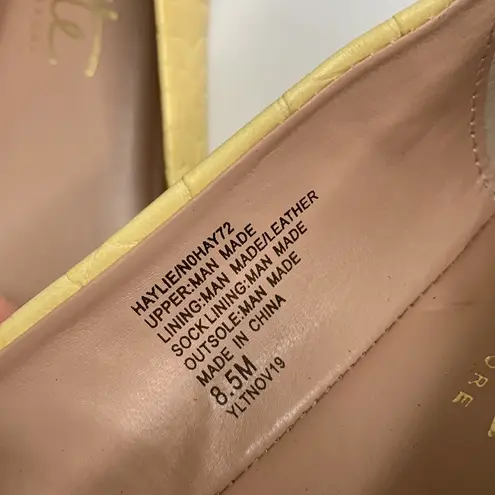 Nanette Nanette Lepore Haylie Ballet Flat Shoe in Sunshine Yellow S