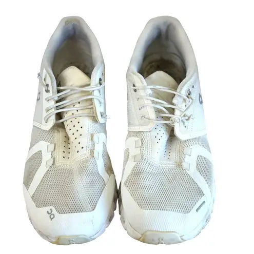 on cloud  Womens Cloud 5 White Athletic Running Shoes 9.5