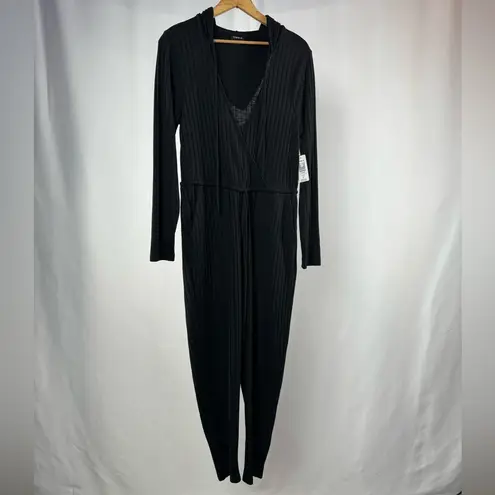 Torrid NWT  Long Sleeve Hacci Jumpsuit in Black Size Large‎
