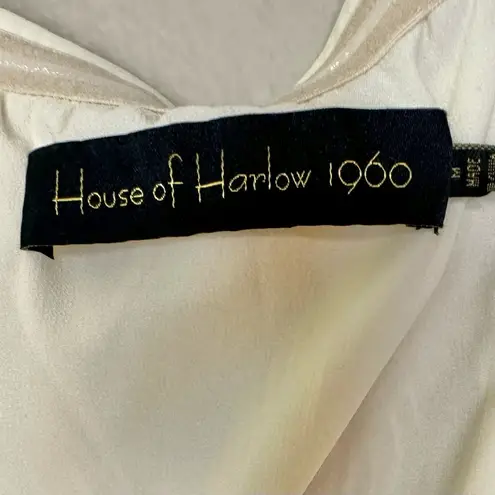 NWT House of Harlow 1960 x Revolve Sage Midi Dress Sequin Strapless Sheath Dress Silver Size M