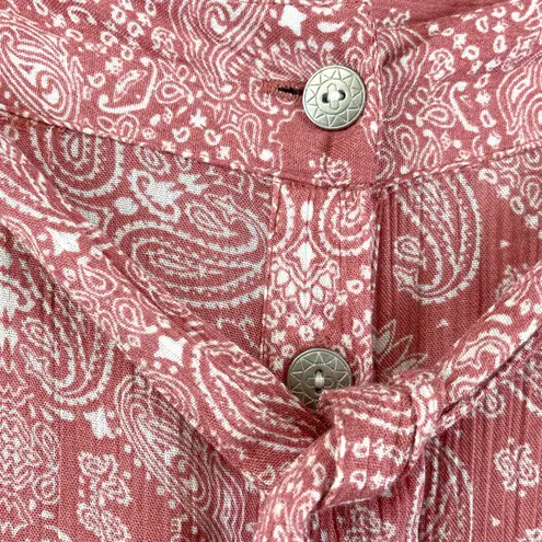 Simply Styled Womens Skirt Size M Y2K Indie Boho Coastal Cowgirl Western Bandana Pink Size M