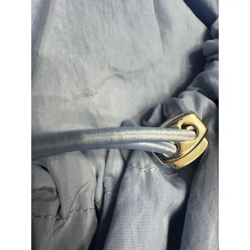 Levete Room Women's Full Zip Lightweight Drawstring Waist Jacket Blue Size M