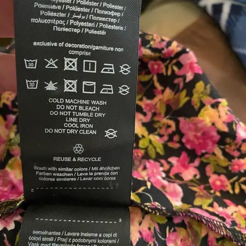 VERO MODA NWT Elly floral long sleeve mini dress size small