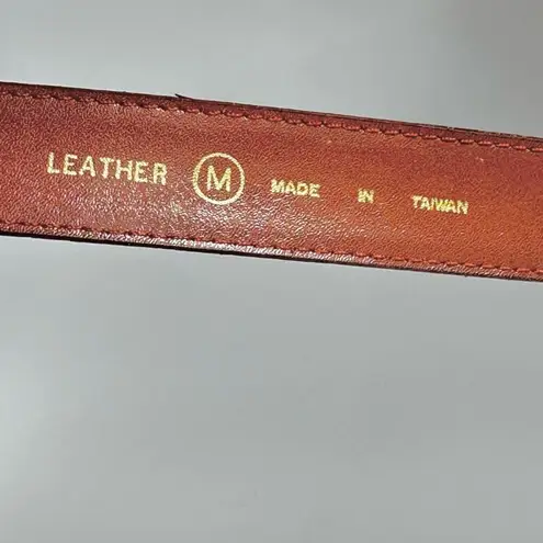 Vintage 80’s Dame Brown Leather Belt - Image 3