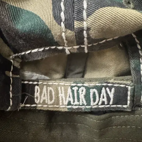 Women’s Bad Hair Day Camo Hat Green