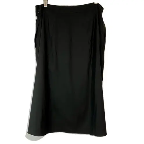 Universal Standard Women’s Midi Slit Skirt Black Size 12 EUC