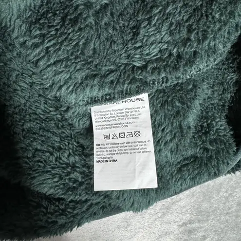 Mountain Warehouse Jacket Womens 8 Green Teddy Half Zip Fleece Outdoors Hiking