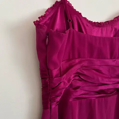Democracy Y2K Magenta Spaghetti Strap Chiffon Cocktail Dress-Size 6