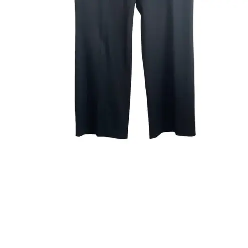 Talbots  Pants Women Size 10 Petite Black Wide Leg Stretch Classic Minimalistic