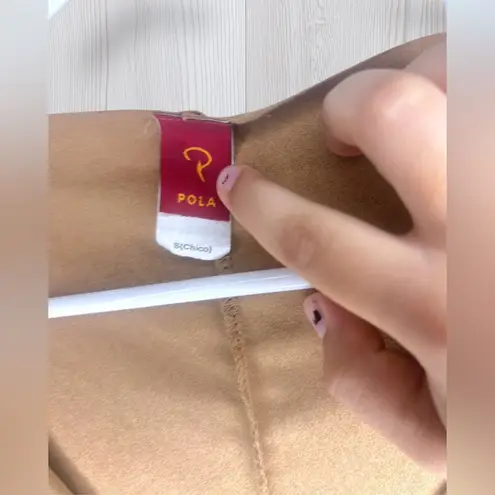 POLA Women’s Faux Suede Boho Angel Sleeve Top Tan