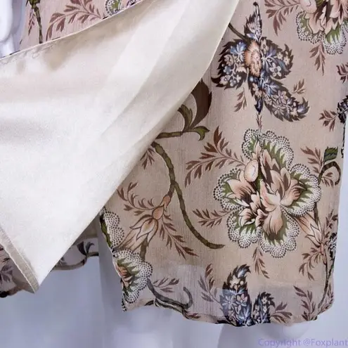 Pendleton  silk floral print wrapped dress, size‎ petite 4 - Image 8