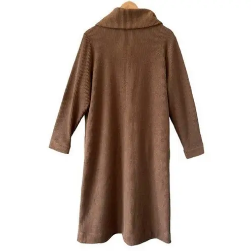 Soft Surroundings Caline Mother Of Pearl Button Down Cardigan Brown Size L NEW - Image 4