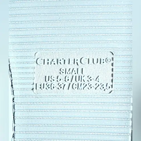 Charter Club Faux Fur Quilted Slippers Blue Women’s Small US 5-6 Cozy Indoor