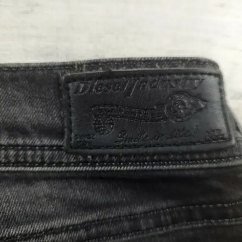 Diesel Jeans Francy Relaxed Skinny Black/Grey Stretch Size 28x30 EUC