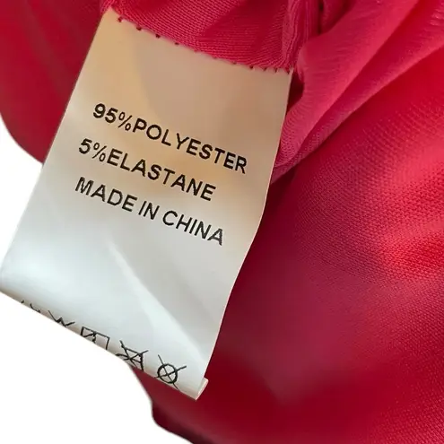 Pink Silver Sequin Embroidered Floral Preppy Barbie Glam Party Midi Dress Size XL