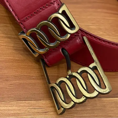 Vintage MILOR 11612 Burgundy Genuine Leather Brass