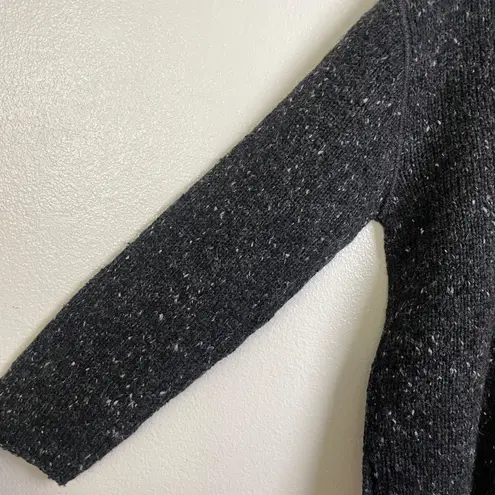 Peruvian Connection Sweater Womens Large Gray Wool Mohair Pullover Henley Button