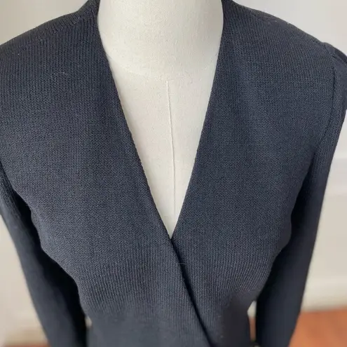 St. John Santana Knit Day To Evening Double Breasted Sweater Remove Collar Cuff 2