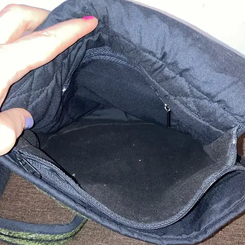 Green Wool Embroidery Crossbody Purse Made in Guatemala