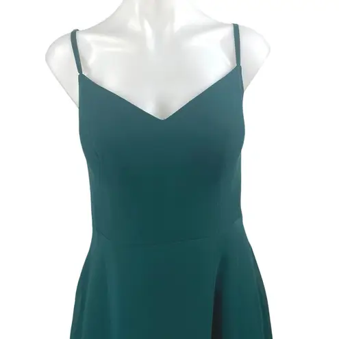 Azazi Blue Sleeveless V Neck A Line Bridesmaid Gown Cami Maxi Dress Size M Size M