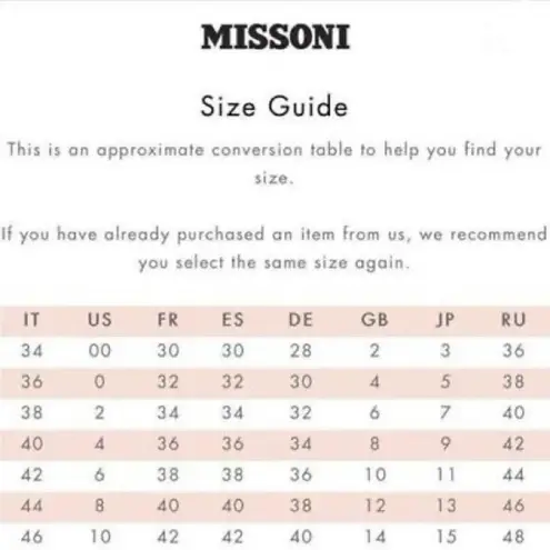 Missoni Rose Mauve Glitter Button Front Knit Cardigan Sweater Size 38 US2