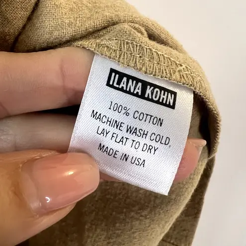 Ilana Kohn Lee Romper Mustard Yellow Cotton Short Sleeve Size 16 NWOT