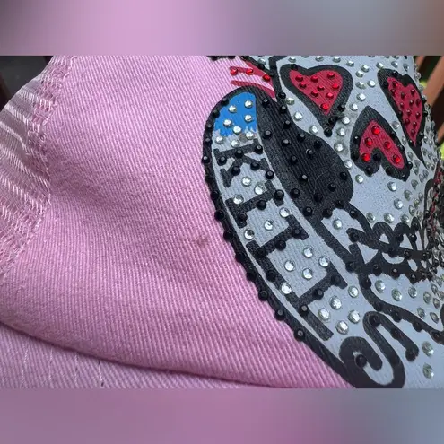 Ed Hardy Christian Audigier VTG Tattoo Wear Rhinestone Grunge Trucker Hat|Y2K