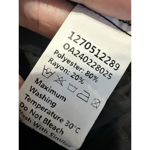 Commense High Waist Oversized Pleated Wide Leg Trousers Black NWOT Size XL