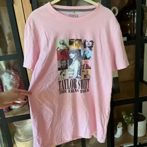 Taylor Swift  Eras Tour tee short sleeve tshirt merch crew neck rainbow - Image 1