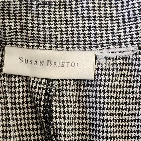 Susan Bristol Houndstooth Wool Blend Skirt