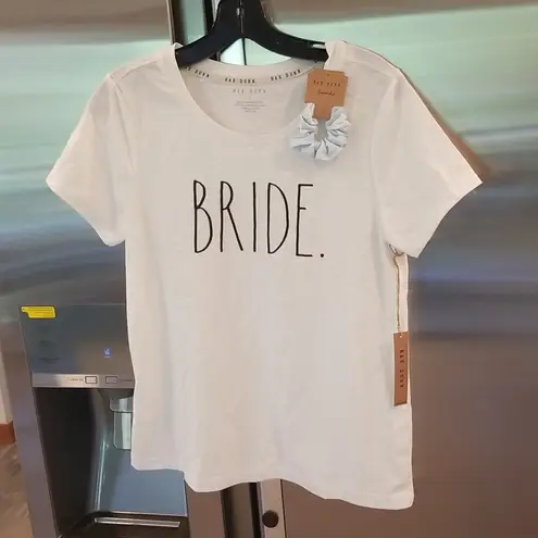 Rae Dunn ππ Bride T-Shirt & Something Blue Scrunchie