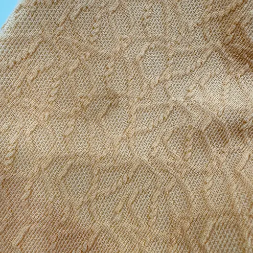 Vintage 60s Handmade Babydoll Dress Light Orange Textured A Line Mod Secretary