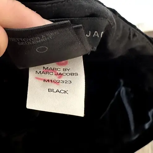 Marc by Marc Jacobs Black Velvet Silk Cocktail Mini Dress - Size 4
