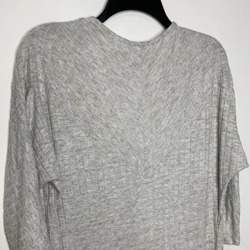 BKE ‎ by the buckle gray ribbed open cardigan size small